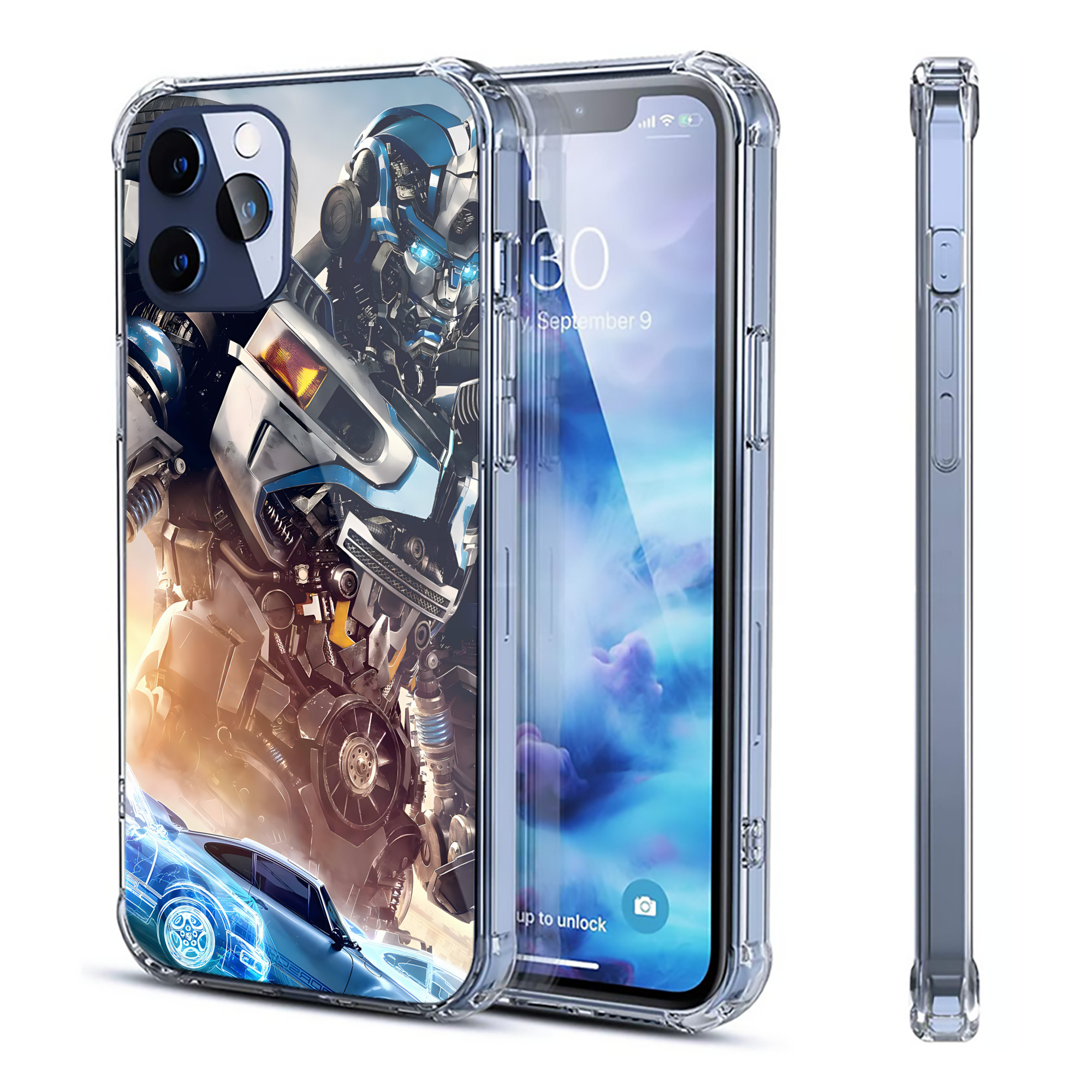 （画像用） Transformers トランスフォーマー 【iPhone 12シリーズ対応】透明スマホケース（クリアソフトケース）